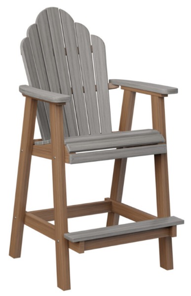 Berlin Gardens Cozi-Back Bar Chair (Natural Finish)